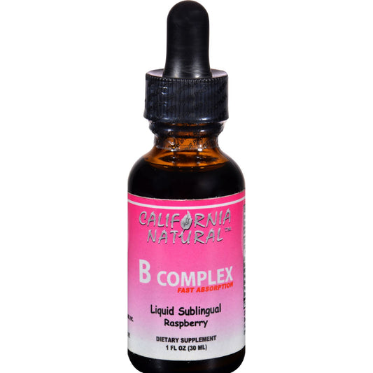 California Natural Natural B Complex Sublingual Raspberry - 1 fl oz