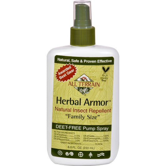 All Terrain - Herbal Armor Natural Insect Repellent Family Size - 8 fl oz