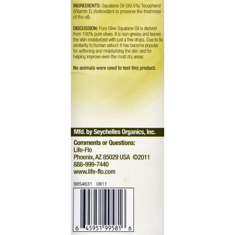 Life-Flo Olive Squalane Oil Pure - 2 fl oz