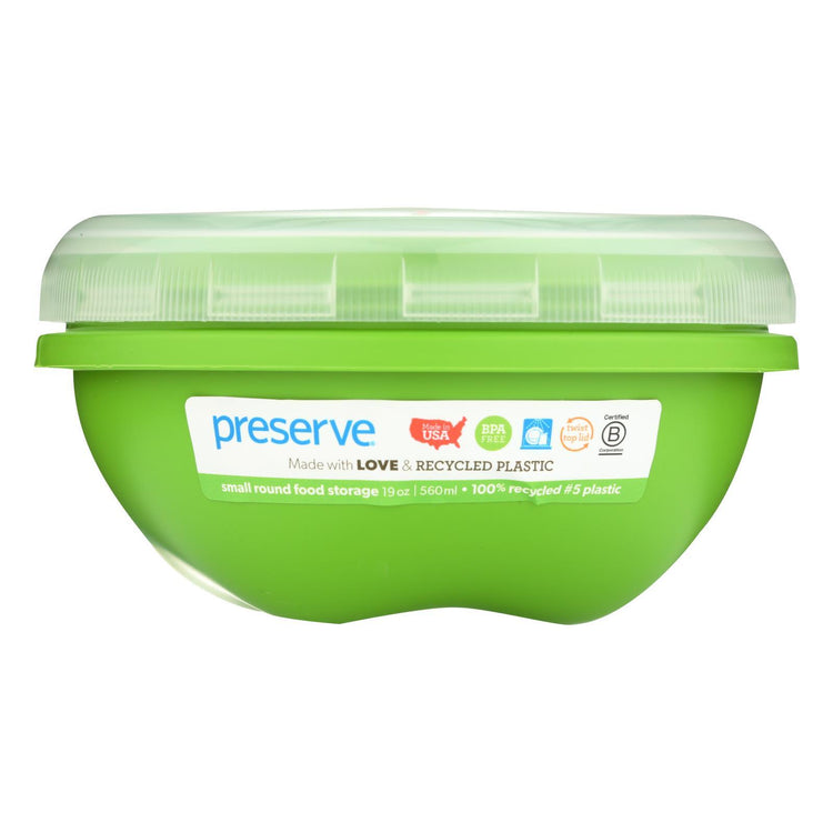 Preserve Small Round Food Storage Container - Green - 19 oz