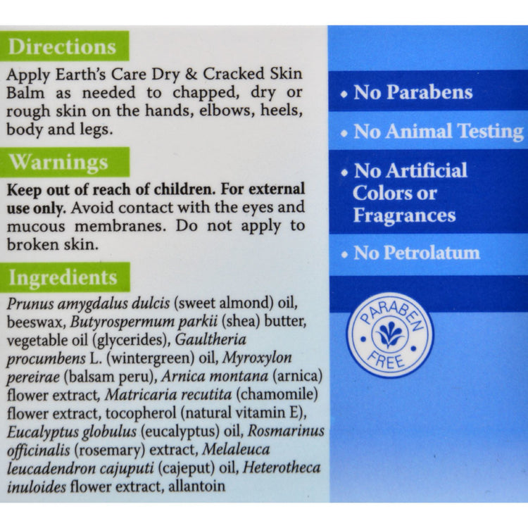 Earth's Care Dry and Cracked Skin Balm - 2.5 oz