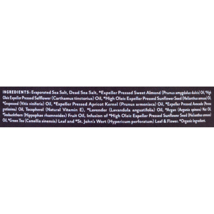 Soothing Touch Scrub - Organic - Salt - Herbal - Lavender - 10 oz