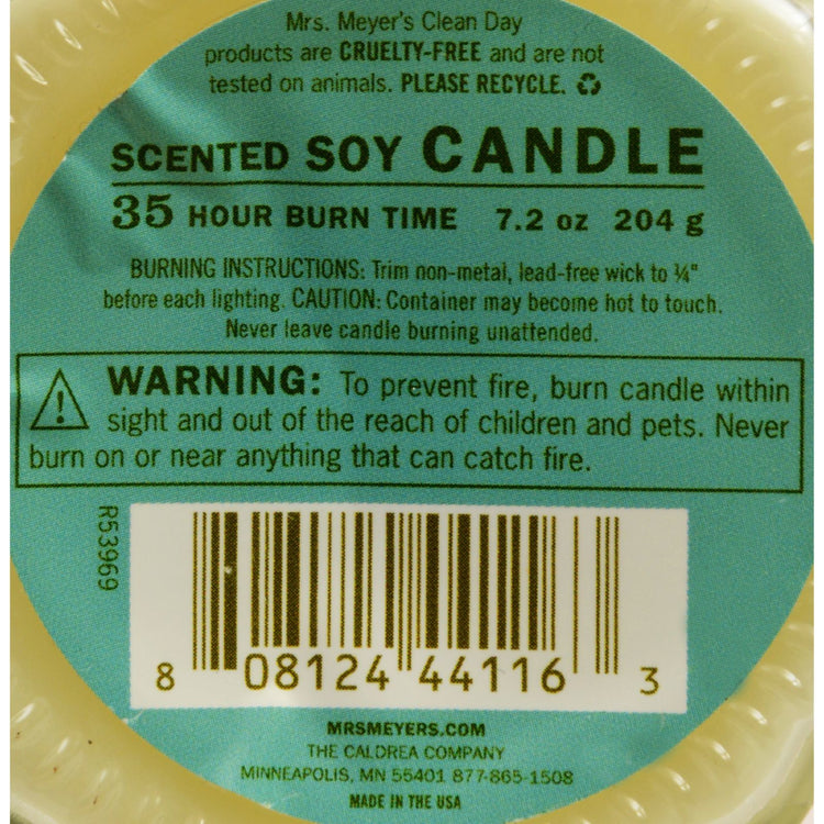 Mrs. Meyer's Clean Day - Soy Candle - Basil - 7.2 oz