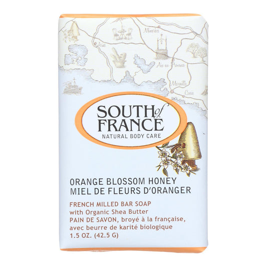 South of France Bar Soap - Orange Blossom Honey - Travel - 1.5 oz - Case of 12