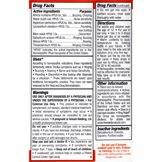 TRP Ear Drops - Ring Relief - .33 oz