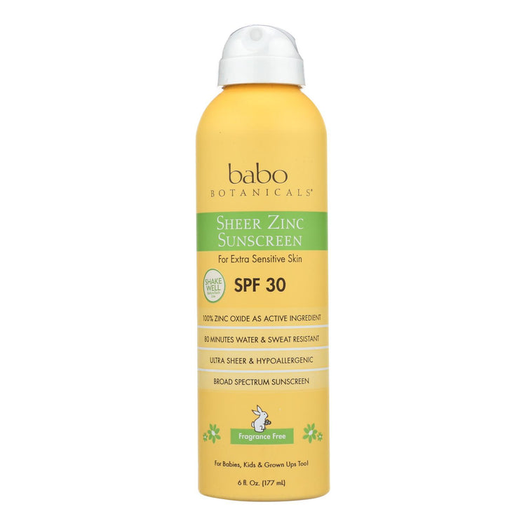 Babo Botanicals - Sunscreen - Fragrance Free - 1 Each - 6 fl oz.