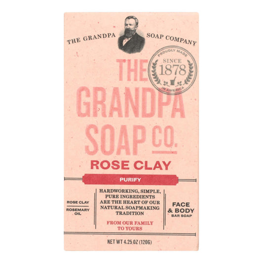 Grandpa Soap Soap - Rose Clay - 4.25 oz