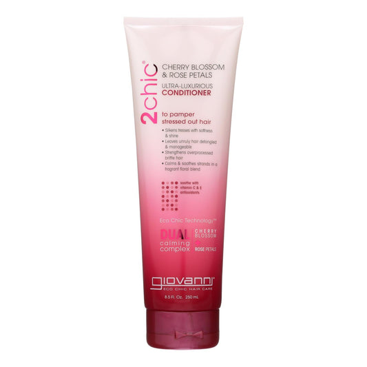 Giovanni Hair Care Products 2Chic - Conditioner - Cherry Blossom and Rose Petals - 8.5 fl oz