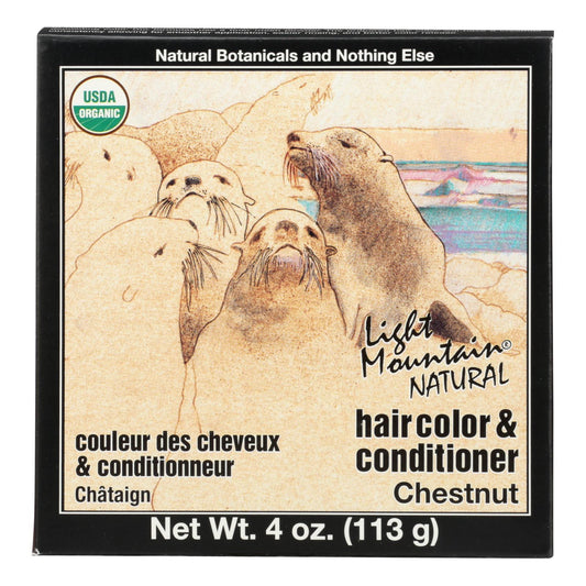 Light Mountain Hair Color/Conditioner - Organic - Chestnut - 4 oz