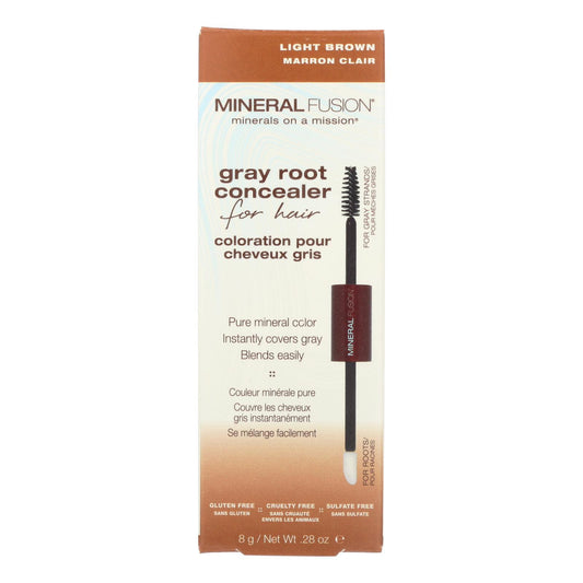 Mineral Fusion - Gray Root Concealer - Light Brown - 0.28 oz.