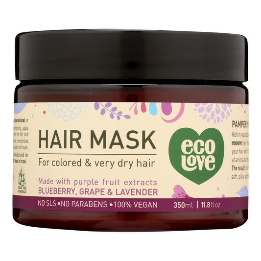 Ecolove Purple Fruit Hair Mask- Deep Moisture For Dry & Colored Hair