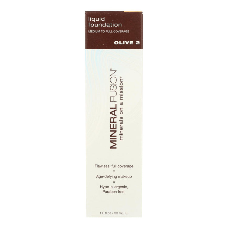 Mineral Fusion - Liquid Mineral Foundation - Olive 2 - 1 oz.