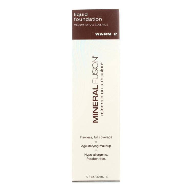 Mineral Fusion - Liquid Mineral Foundation - Warm 2 - 1 oz.