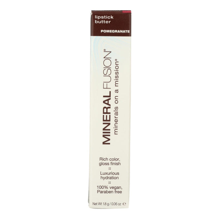 Mineral Fusion - Lipstick Butter - Pomegranate - 0.06 oz.