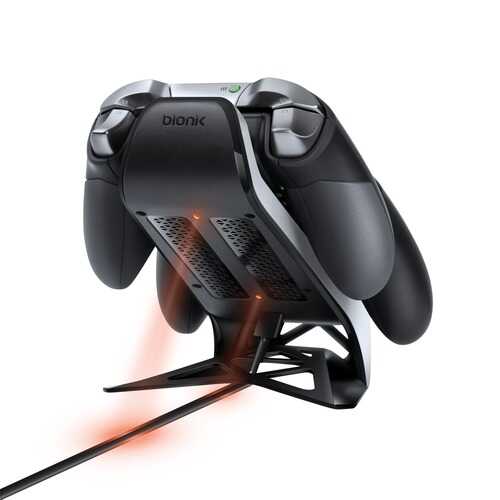 bionik BNK-9029 Power Stand Dual Rechargeable Battery and Charging System for Xbox One