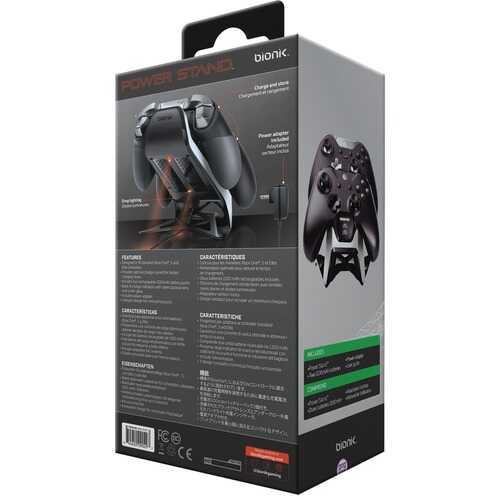 bionik BNK-9029 Power Stand Dual Rechargeable Battery and Charging System for Xbox One