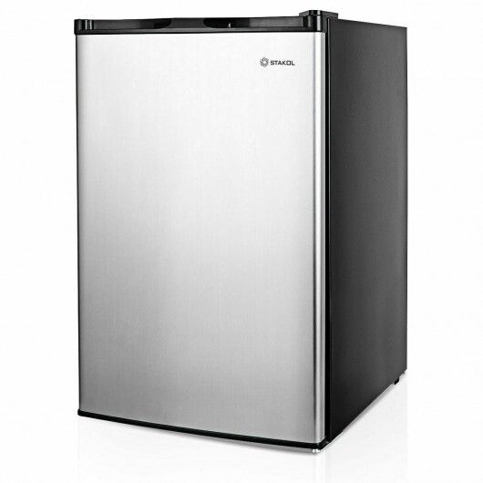 3 cu.ft. Compact Upright Freezer with Stainless Steel Door