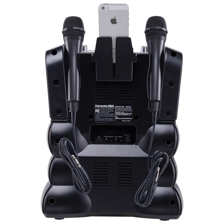 Karaoke USA WK849 Complete Wi-Fi Bluetooth Karaoke Machine with 9-Inch Touch Screen