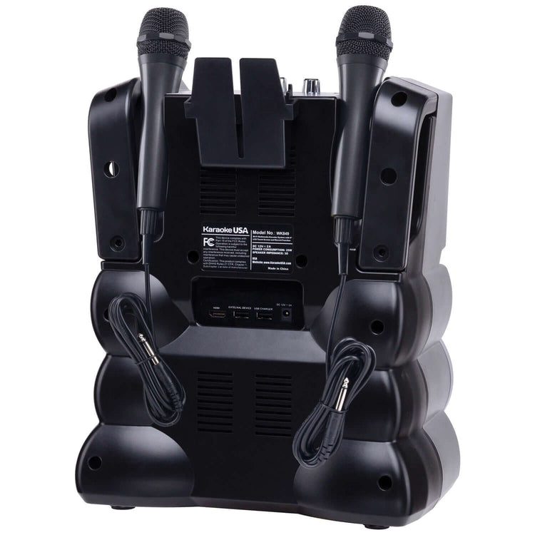 Karaoke USA WK849 Complete Wi-Fi Bluetooth Karaoke Machine with 9-Inch Touch Screen