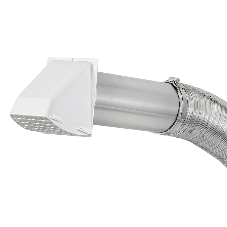 Lambro 1375W-R 4-In. x 8-Ft. UL 2158A Premium Flexible Semi-Rigid Duct Vent Kit