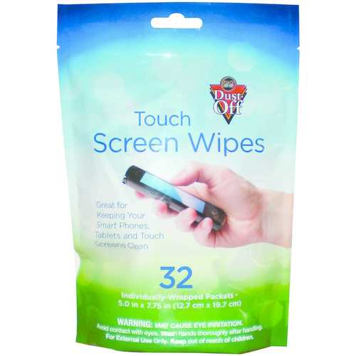 Dust-off Screen Wipes, 32 Pk (pack of 1 Ea)